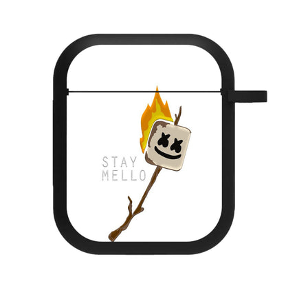 Stay Mello White Helmet DJw - White Helmet DJ AirPods Case