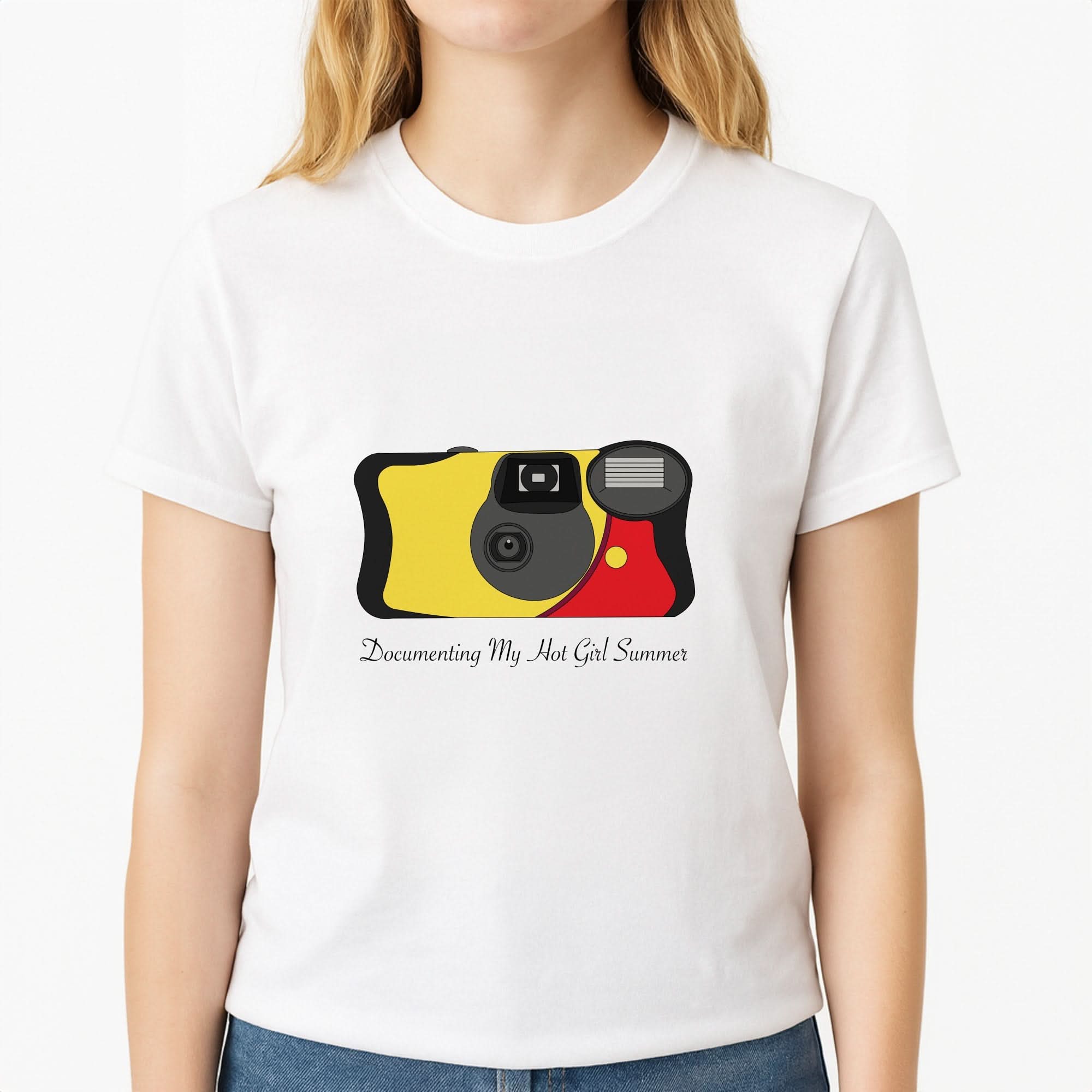 Documenting My Hot Girl Summer Camera Womens T-Shirt