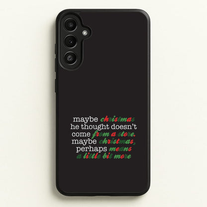 Green Creature Quote Galaxy A36 Case