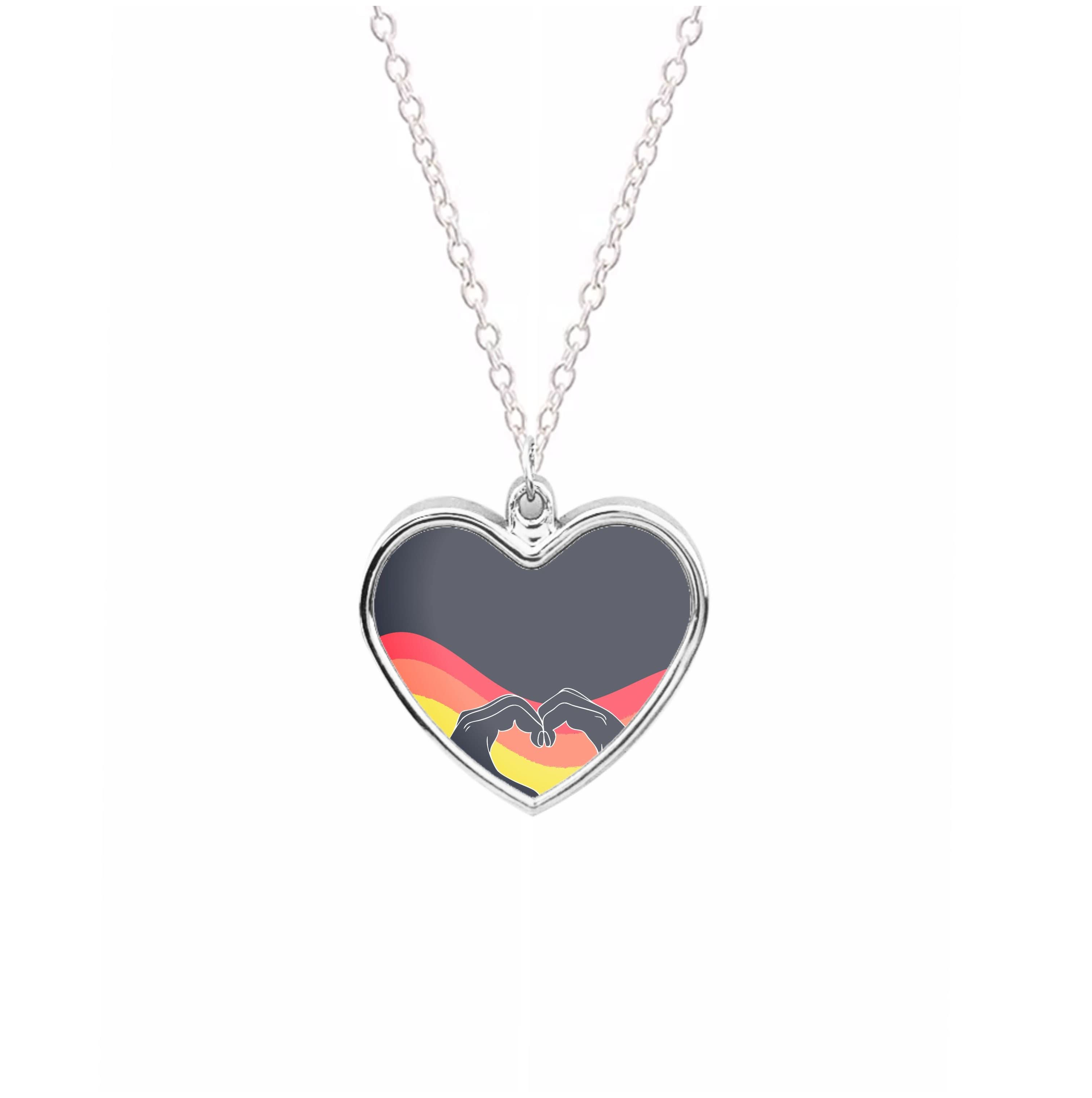 Rainbow Heart Necklace