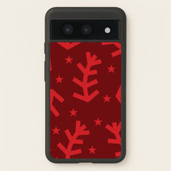 Abstract Ferns And Snowflakes Pattern Google Pixel 8a Case