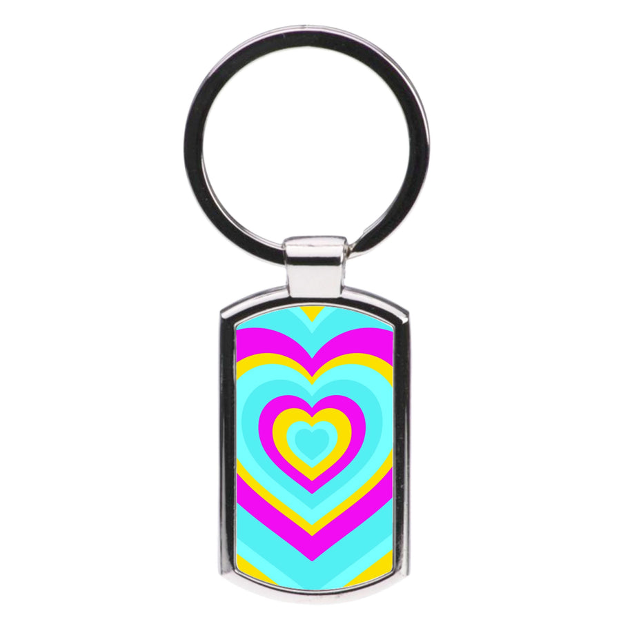 Pansexual Pride Heart Luxury Keyring