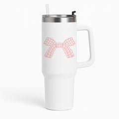 The Gingham Bow Tumbler