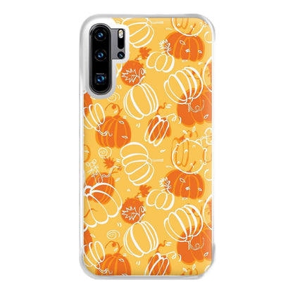 Drawn Pumpkin Pattern Phone Case