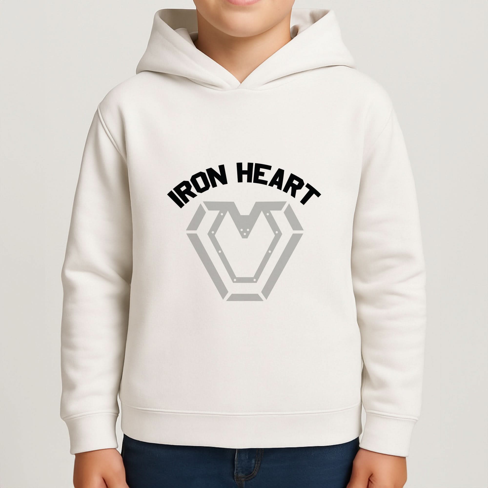 Metal Hero Heart Boys Hoodie