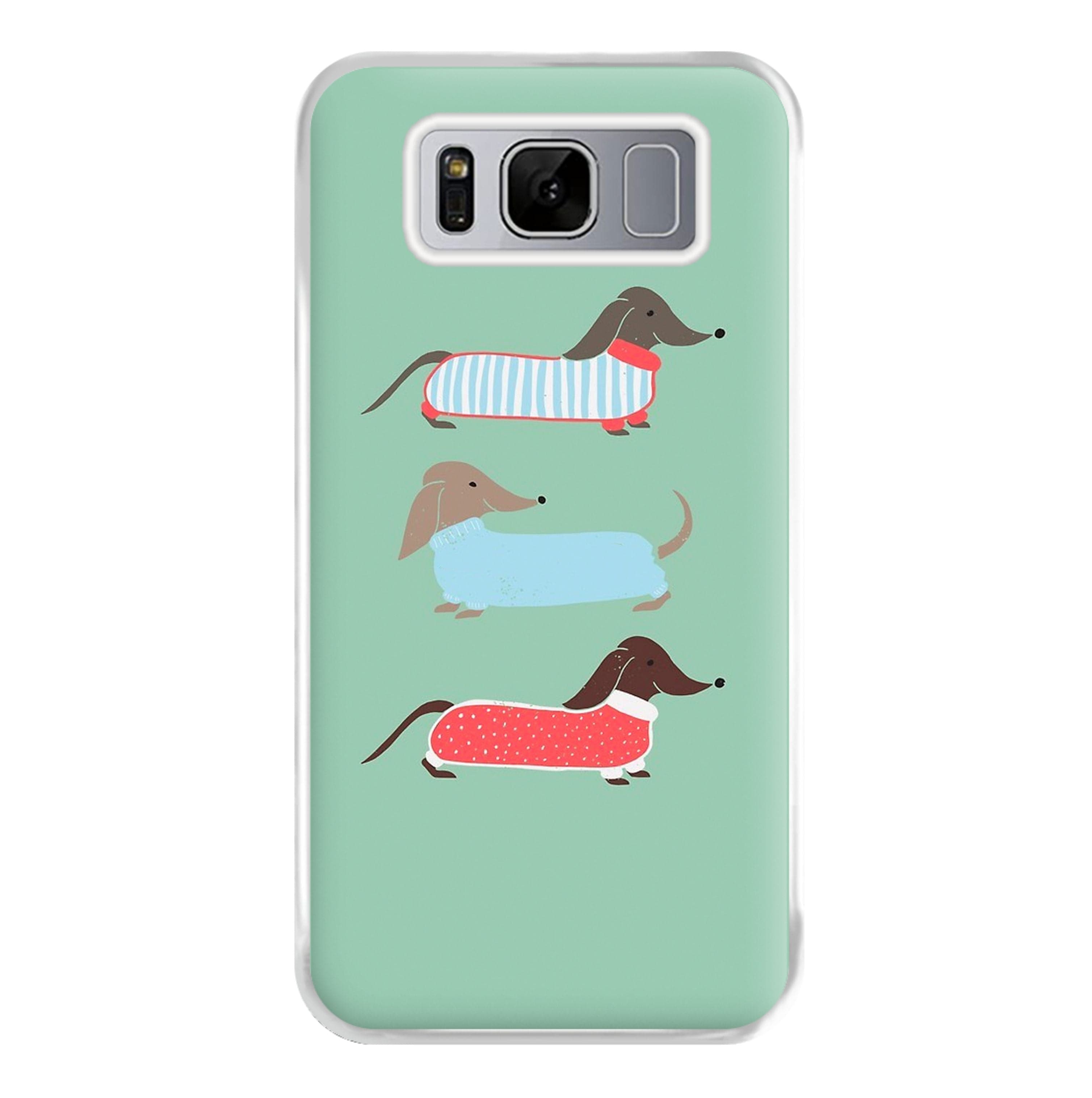 Sausage Dogs in Jumpers Phone Case