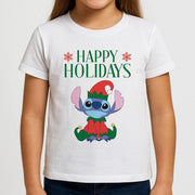 Cute Blue Alien Elf Kids T-Shirt 3