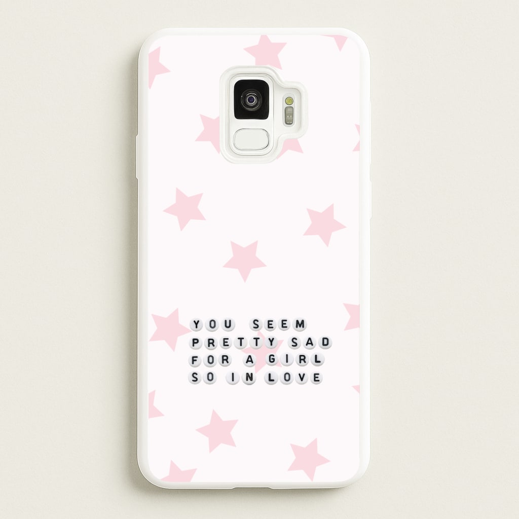 Pretty Sad Letter Beads Galaxy S9 Case