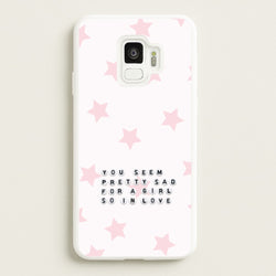 Pretty Sad Letter Beads Galaxy S9 Case