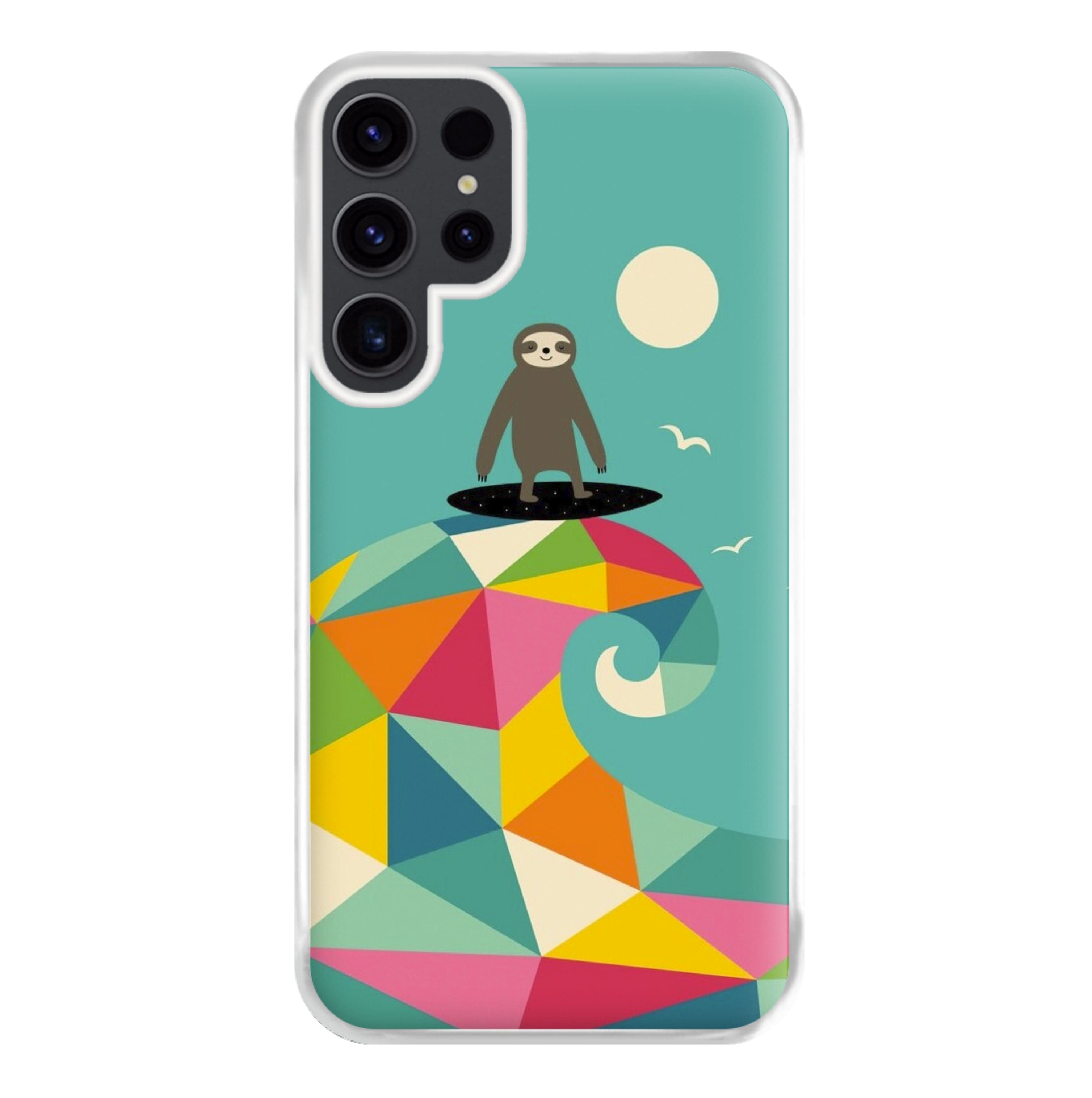 Surfing Sloth Phone Case