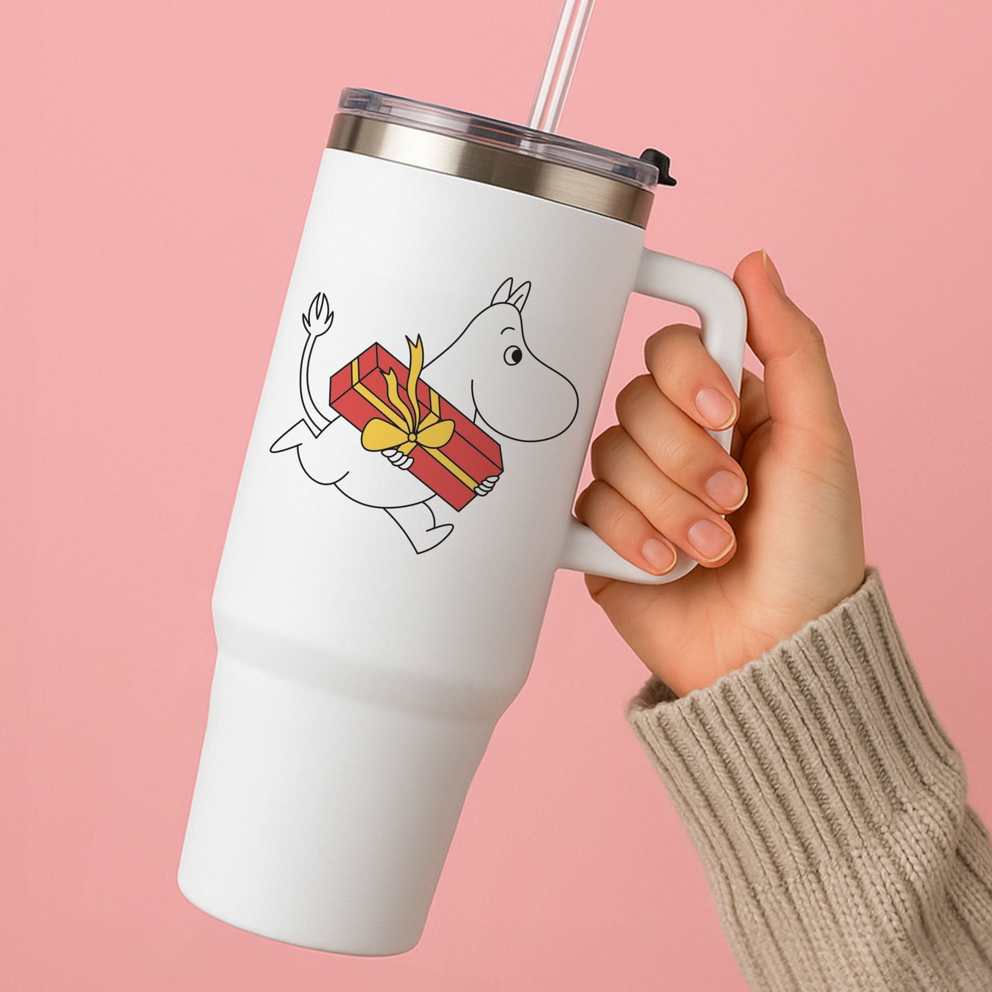 Red Present Moom Tumbler