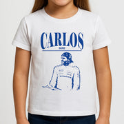 Carlos White And Blue Kids T-Shirt 3