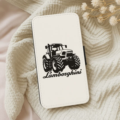 Lambo Tractor Leather Phone Case