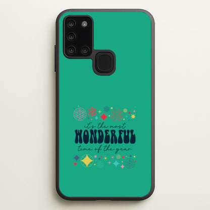 The Most Wonderful Time Of The Year Geometric Galaxy A21s Case