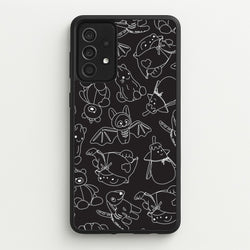 Halloween Plushies Pattern II - Halloween Galaxy A52 / A52s Case