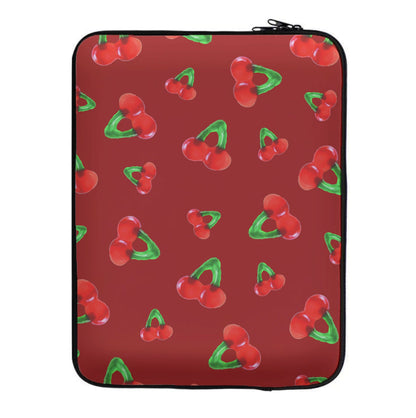 Gummy Cherries Pattern Laptop Sleeve