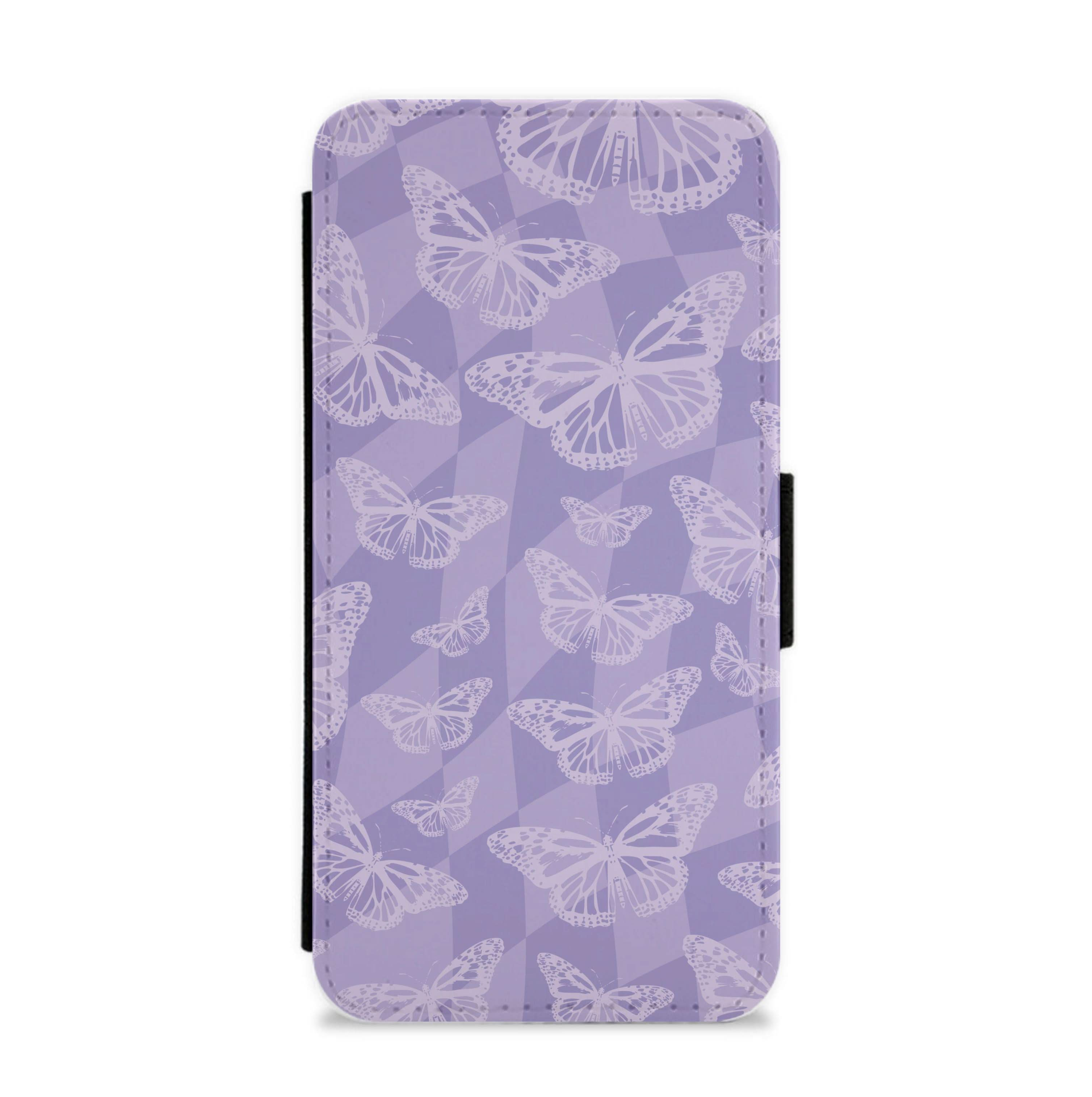 Abstract Butterflies Pattern Flip / Wallet Phone Case