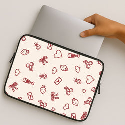 Valentines Doodles MacBook Cover
