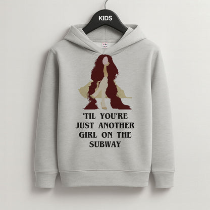 Just Another Girl Grey Kids Hoodie