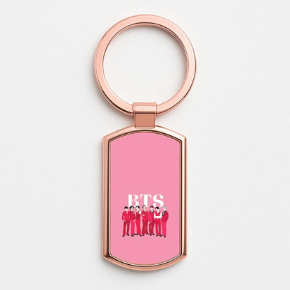 K-Pop Band 2026  Rose Gold Keyring
