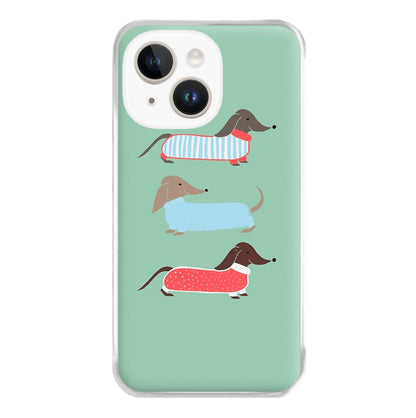 Sausage Dogs in Jumpers Phone Case