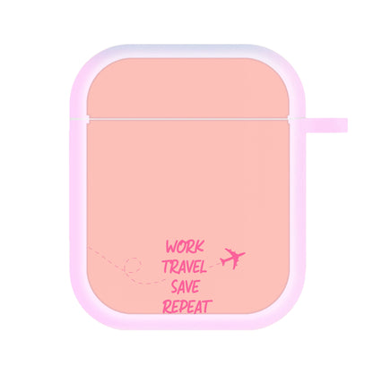 Work Travel Save Repeat - Travel AirPods Case