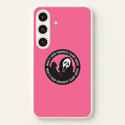 What's Your Favourite Scary Movie Badge Galaxy S24FE Case