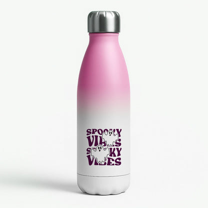Spooky Vibes Pink Pink Water Bottle