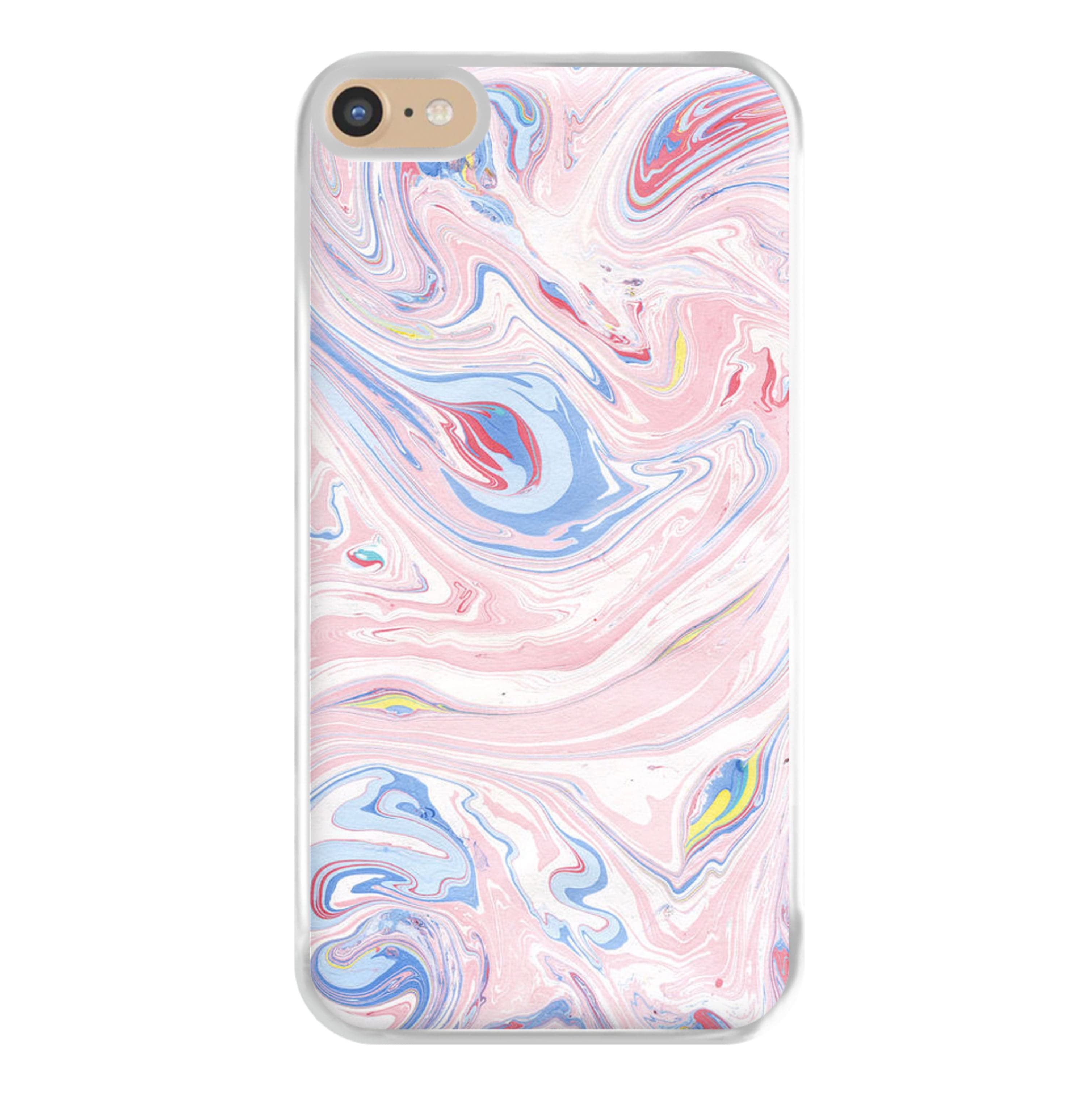 Pink Marble Swirl Phone Case