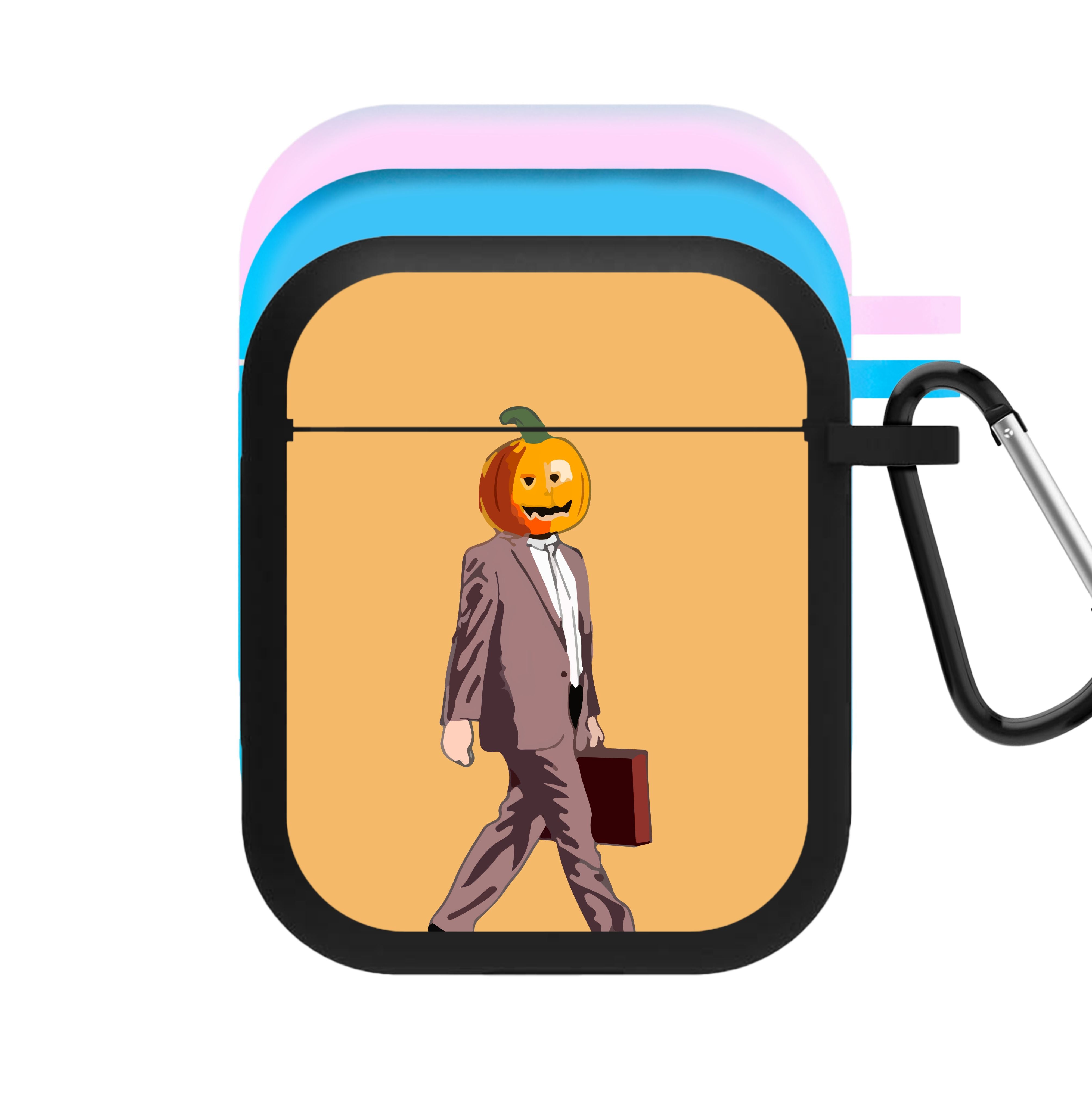 Dwight Pumpkin Head AirPods Case