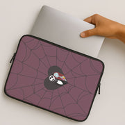 J And S Cobweb Heart Laptop Sleeve 2