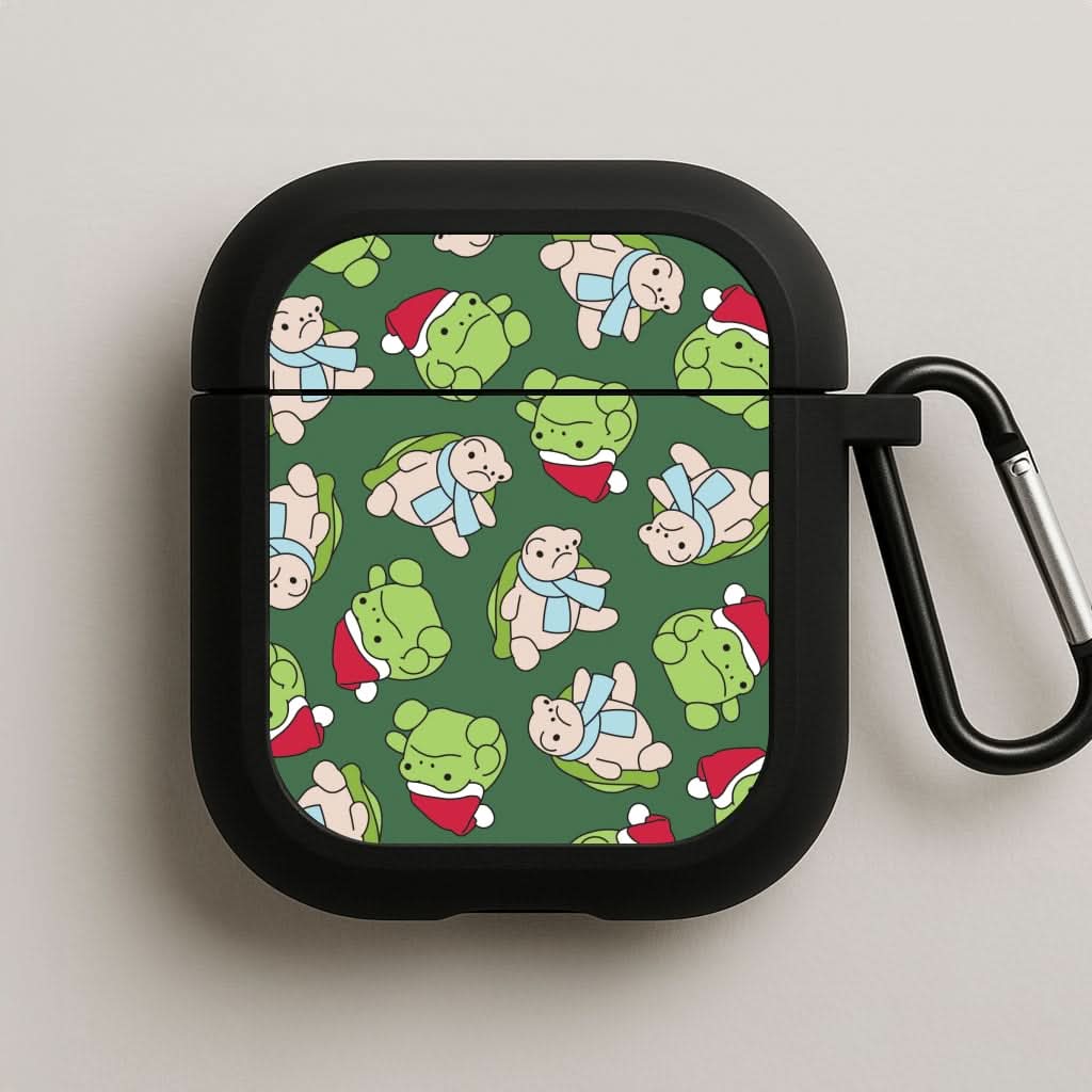Grumpy Christmas Plushies Pattern AirPods Case
