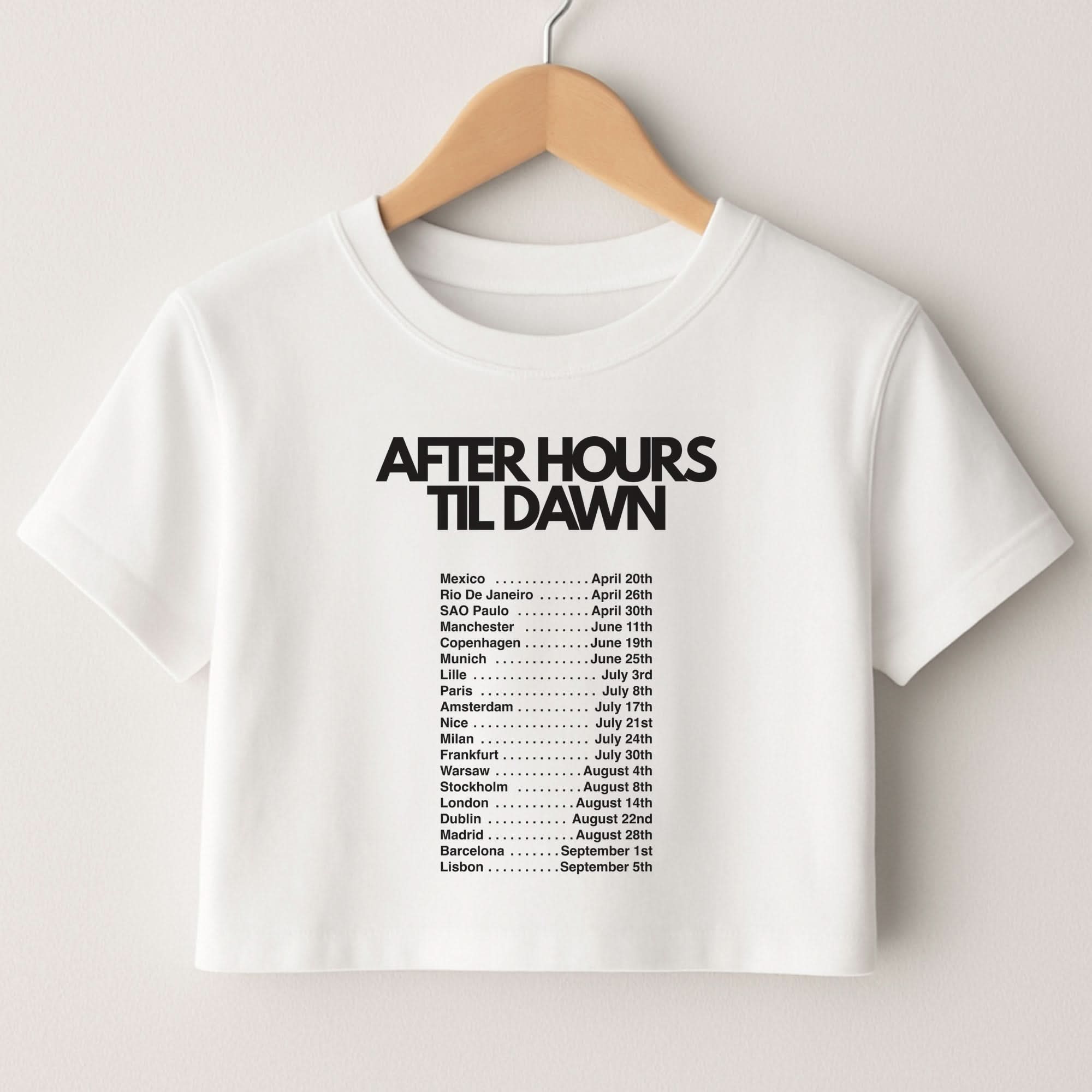 2026 Tour AHTD Crop Top