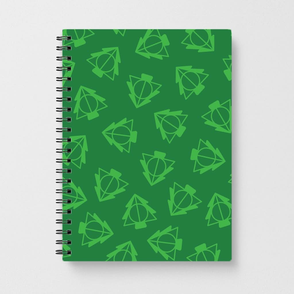 Christmas Tree Wizard Icon Pattern Notebook