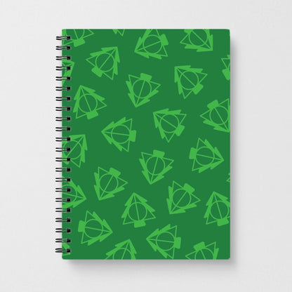 Christmas Tree Wizard Icon Pattern Notebook