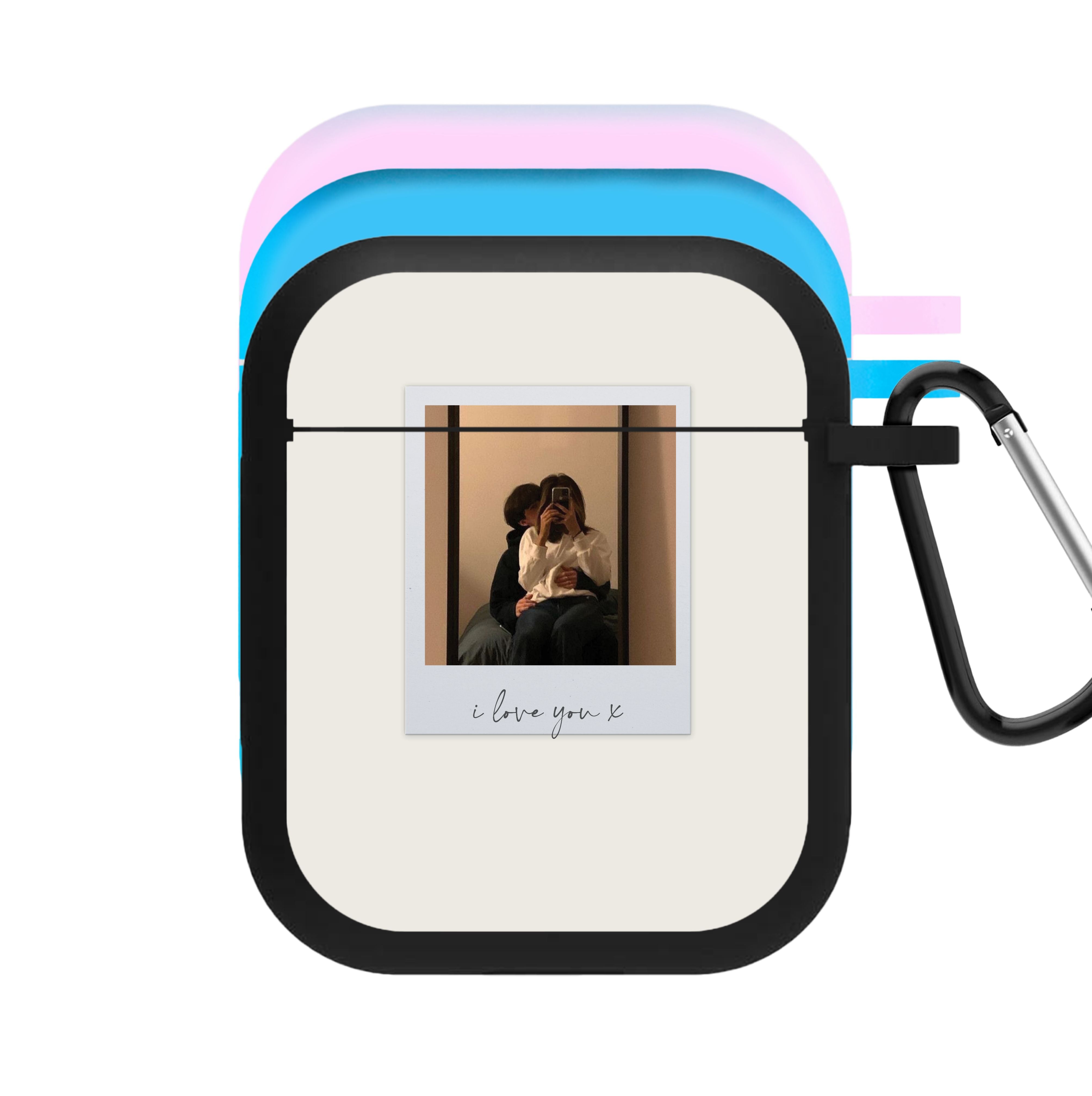 I Love You Polaroid - Personalised Couples AirPods Case