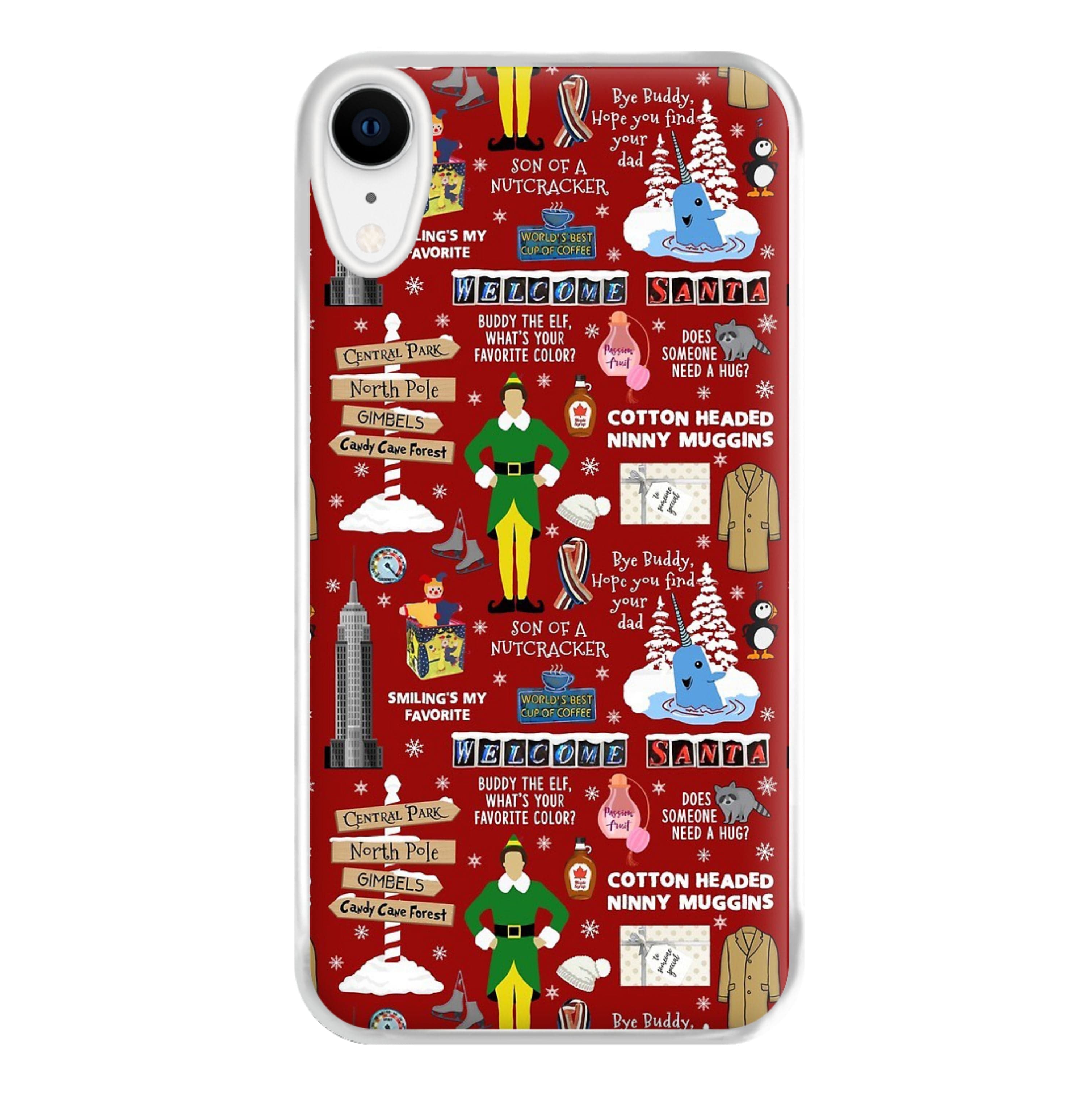 Red Elf Pattern Phone Case