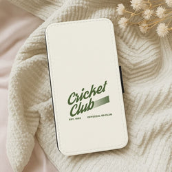 Official Cricket Club Leather Phone Case