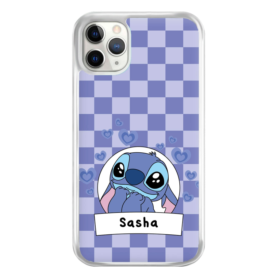 Personalised Cute Blue Alien  Phone Case