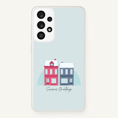 Seasons Greetings Winter Townhouses Galaxy A33 Case