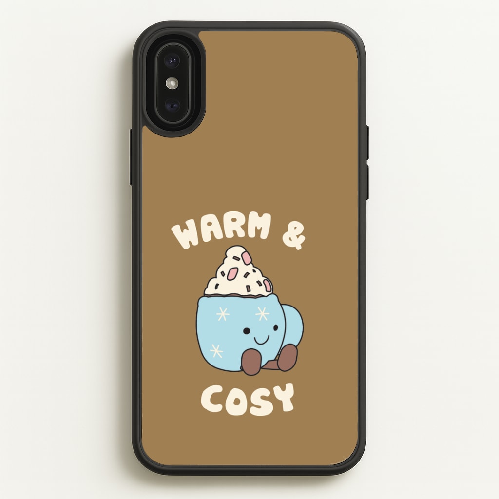 Hot Cocoa Plush Quote iPhone XS Max Case