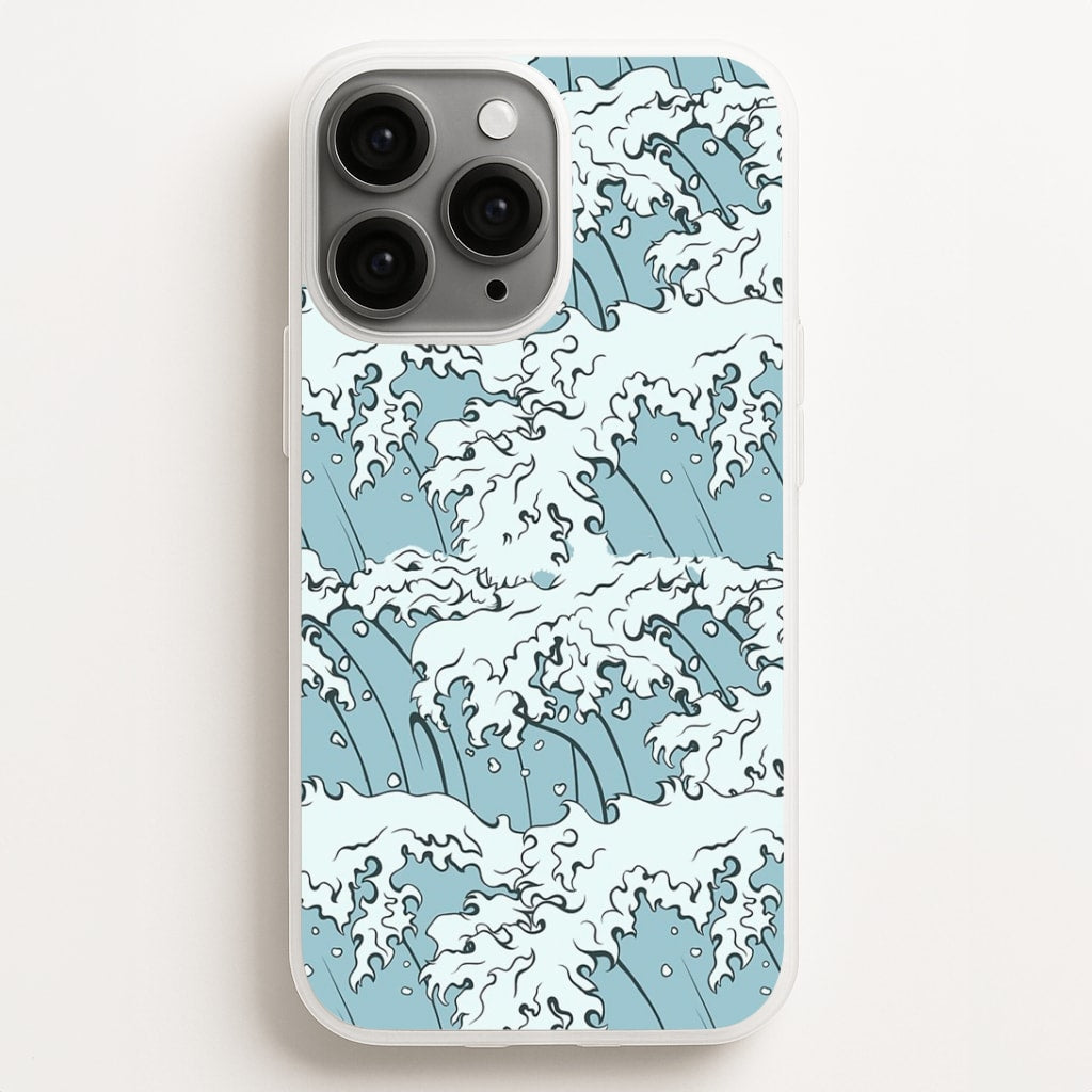 Japanese Waves Phone Case for iPhone, Samsung Galaxy and Google Pixel
