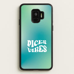 Pices Vibes Gradient Zodiac Galaxy S9 Case