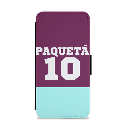 Claret And Light Blue Flip / Wallet Phone Case