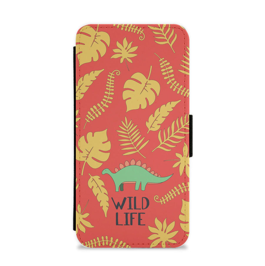 Wild Life - Dinosaurs Flip / Wallet Phone Case