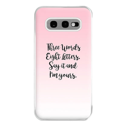 Three Words, Eight Letters - Gossip Phone Case