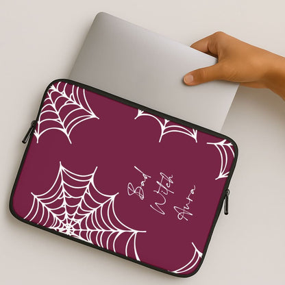 Bad Witch Aura Spider Webs MacBook Cover