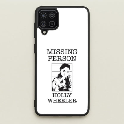Missing Person Holly Galaxy A12 Case