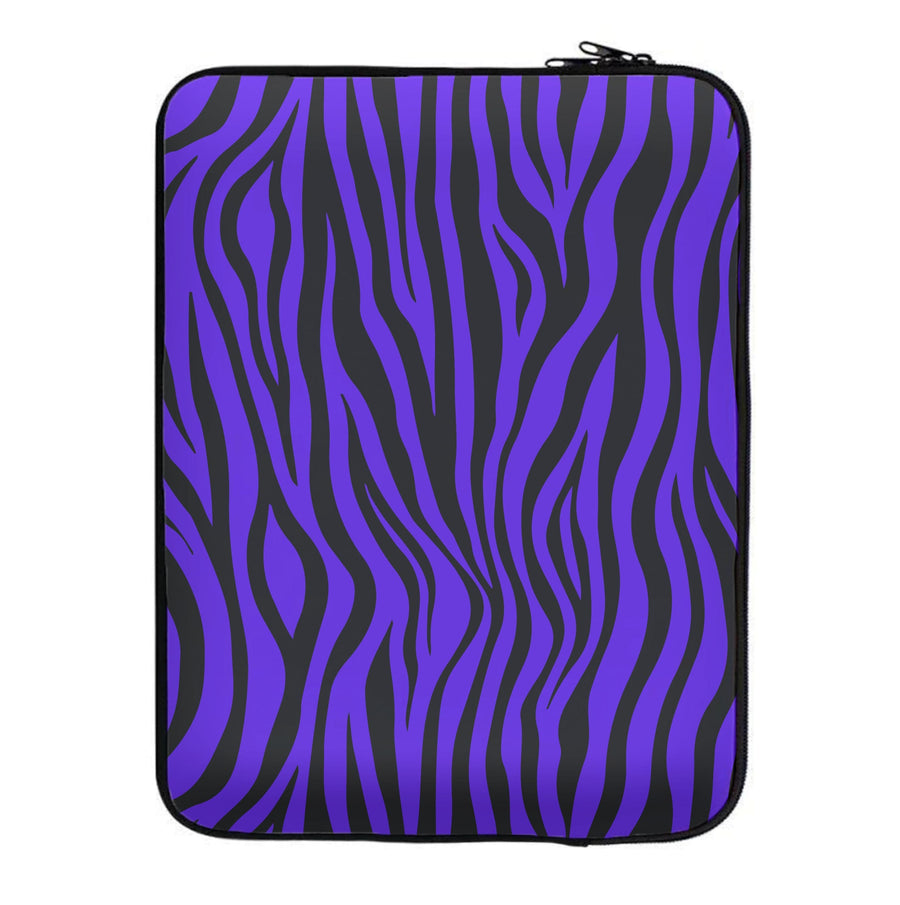Purple Zebra - Animal Patterns Laptop Sleeve
