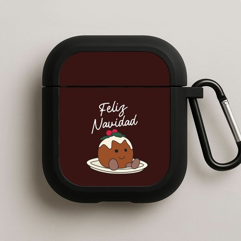 Christmas Pudding Plush AirPods Case